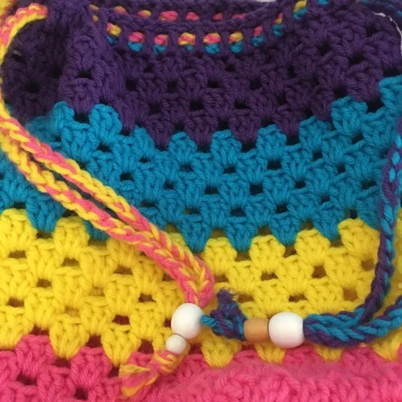 Colorful Crochet Bag - Picture 2 of 2